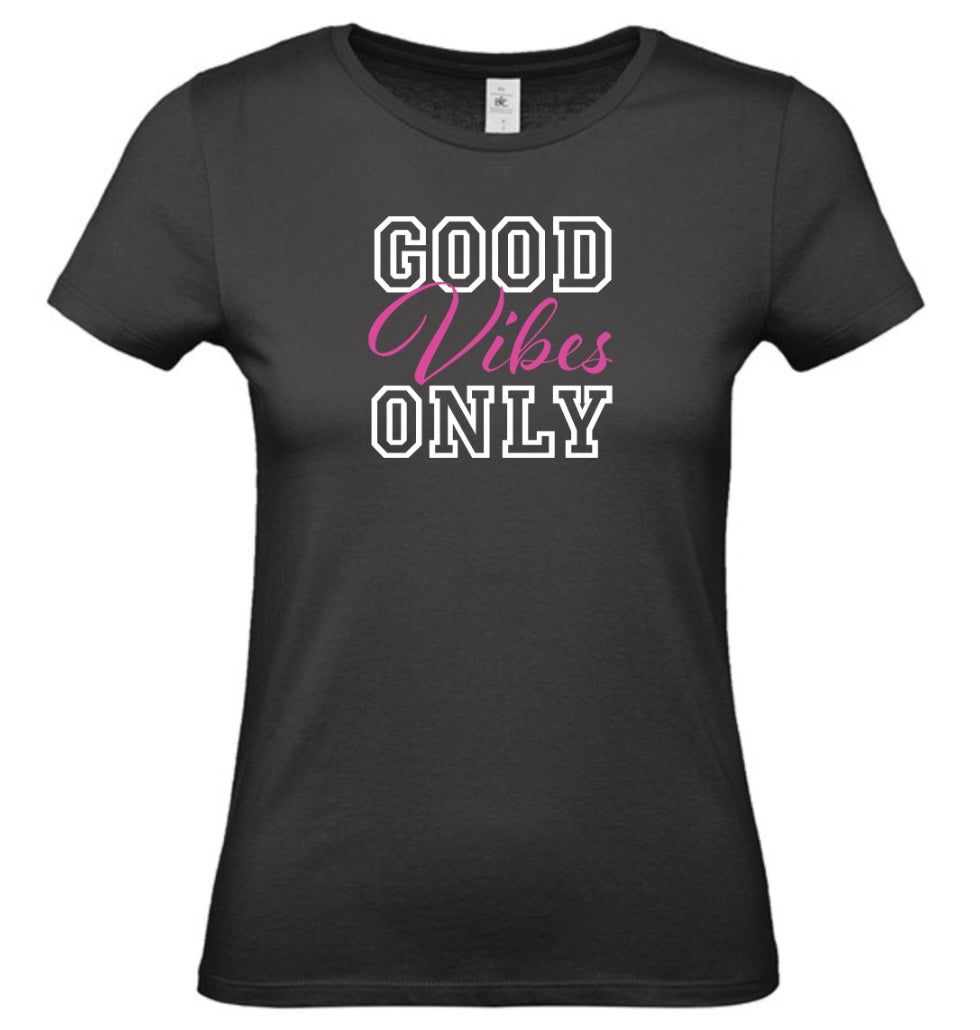 'Good Vibes Only' Women's Basic Short Sleeve T-Shirt
