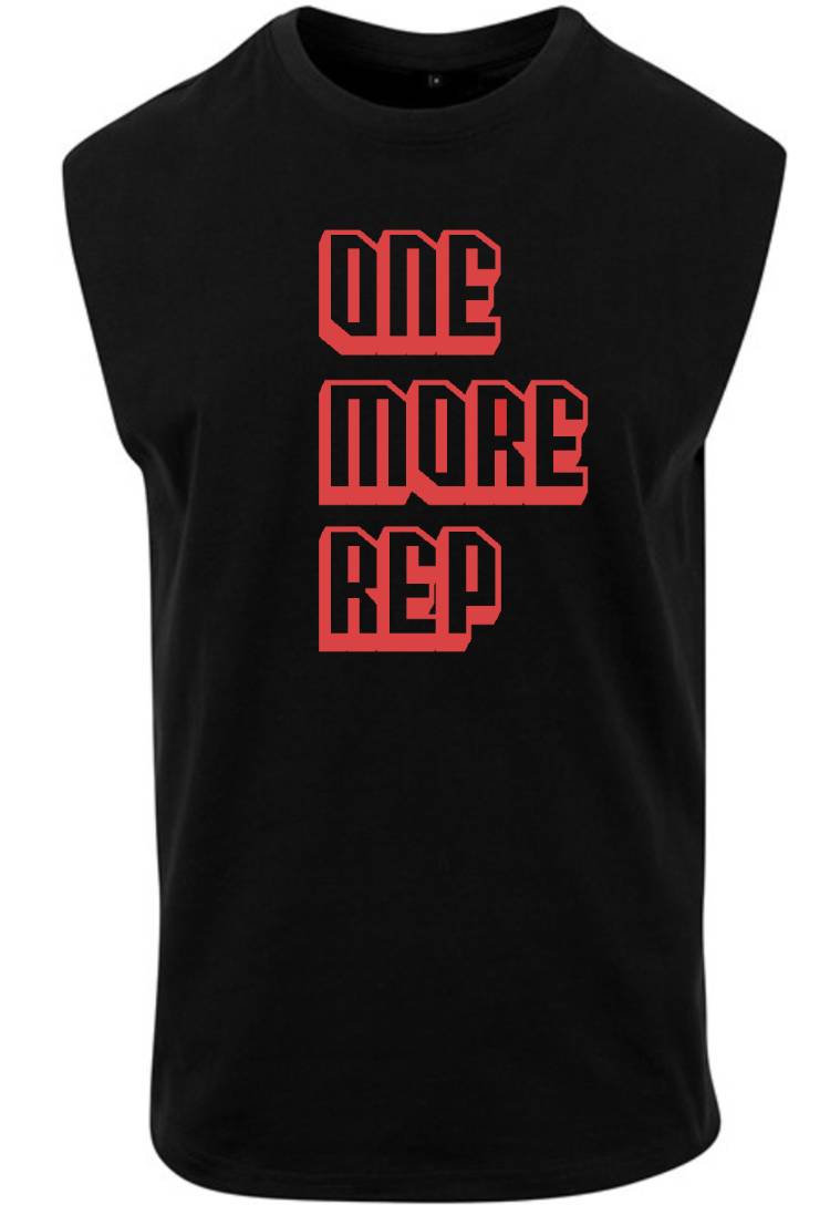 'One More Rep' men's sleeveless T-shirt