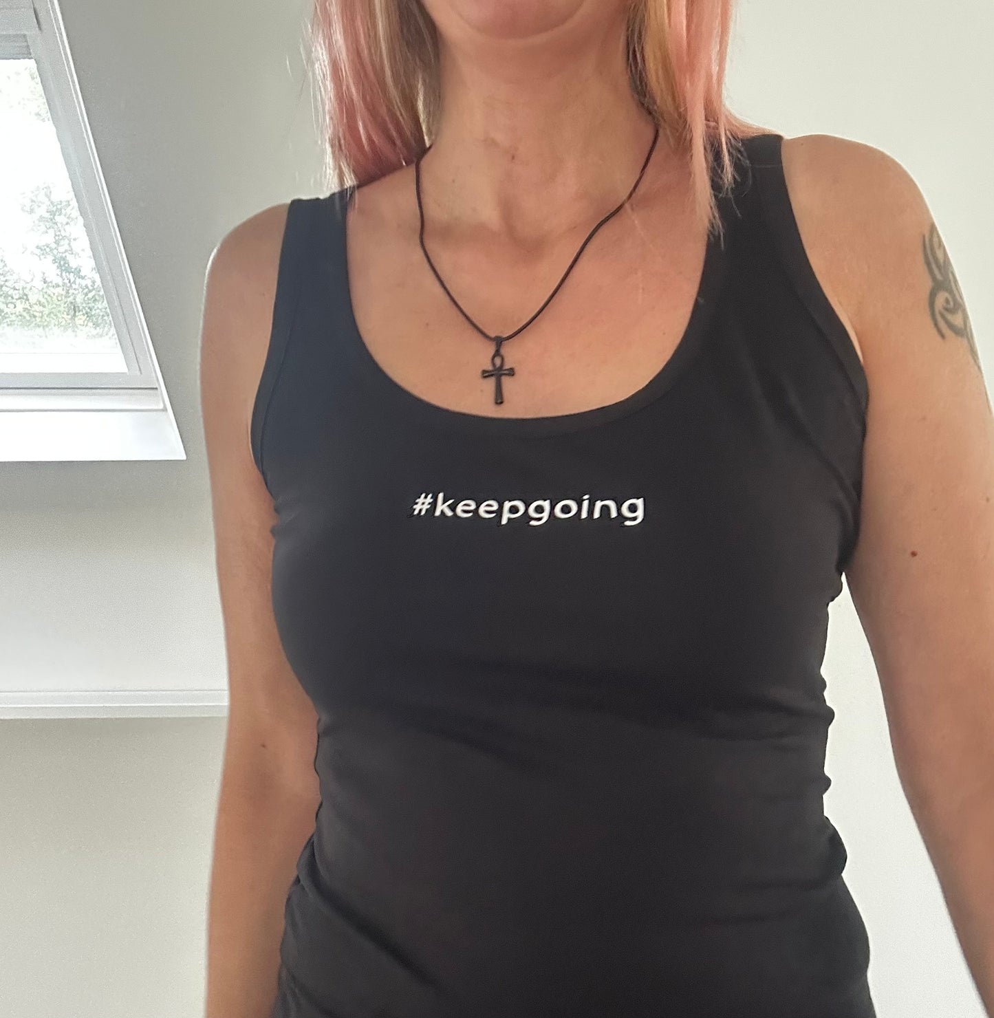 #keepgoing vest top