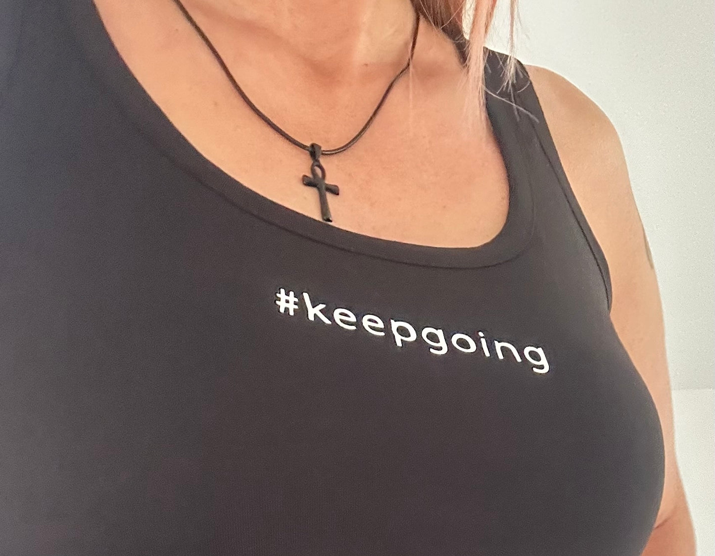 #keepgoing vest top
