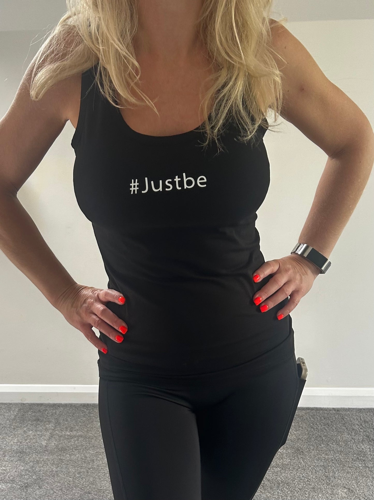 #Justbe vest top
