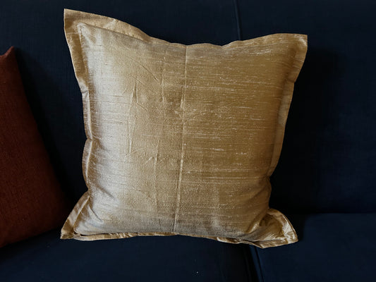 Gold Silk Scatter Cushion Cover