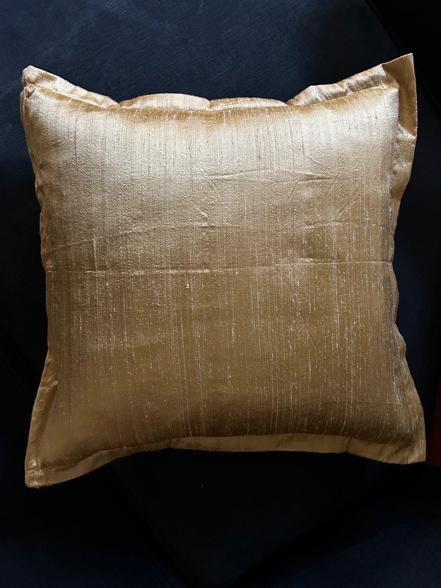 Gold Silk Scatter Cushion Cover