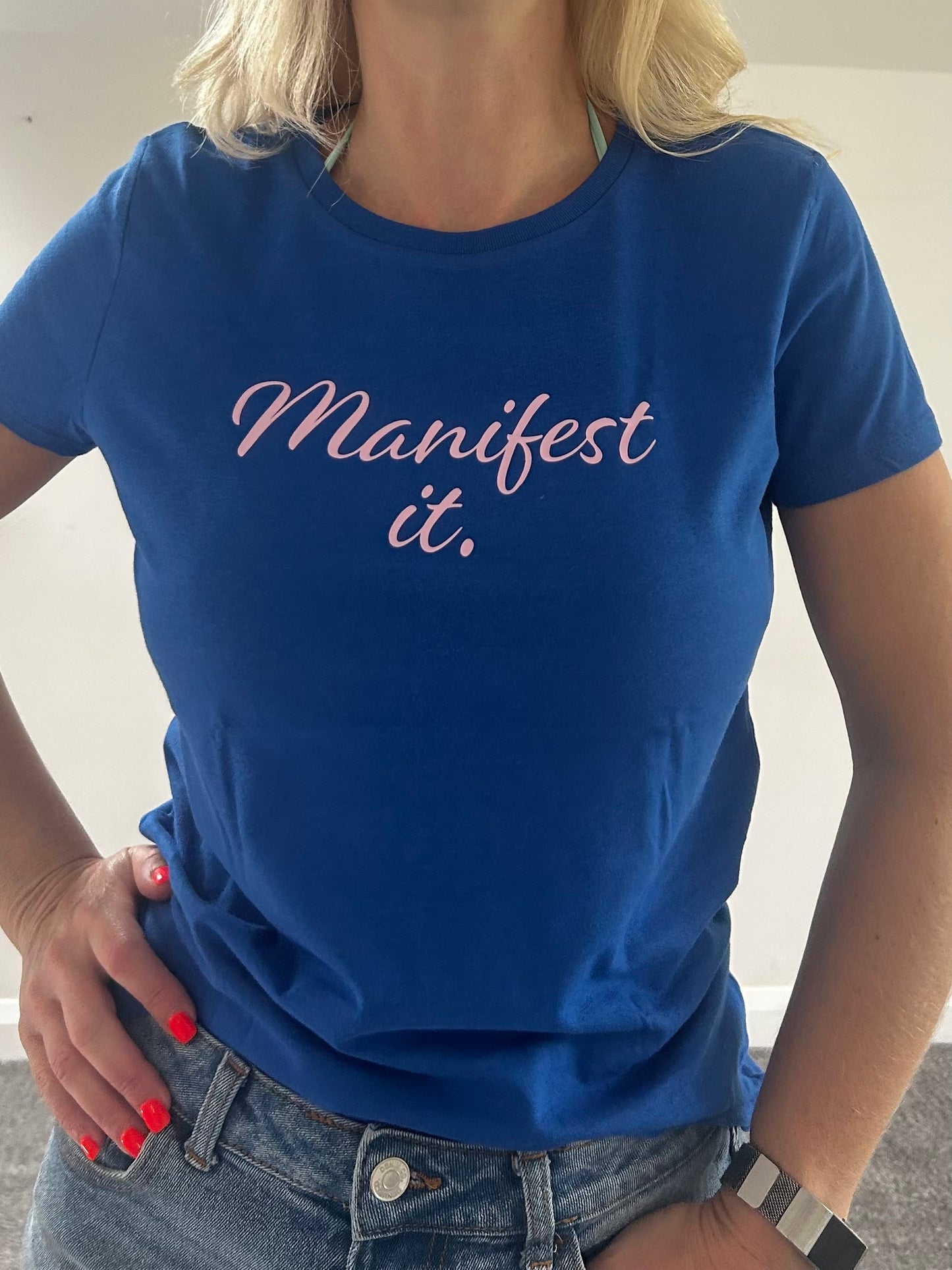 'Manifest It' Women's Basic Short Sleeve T-Shirt