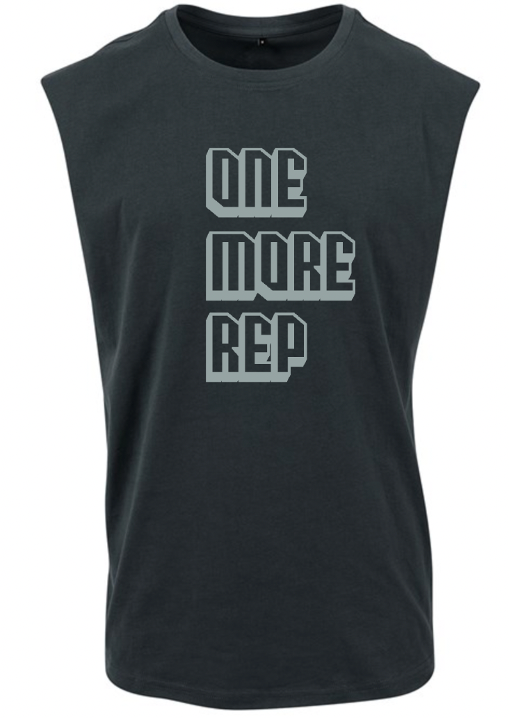 'One More Rep' men's sleeveless T-shirt